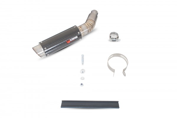 Scorpion RP-1 GP Auspuff für Suzuki GSR 750 2011-2016 Lieferumfang