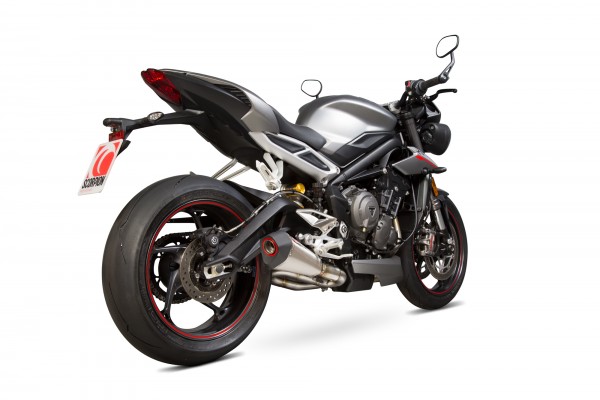 Scorpion Serket Taper Auspuff für Triumph Street Triple 765 R / S / RS 2017-2019 Motorräder