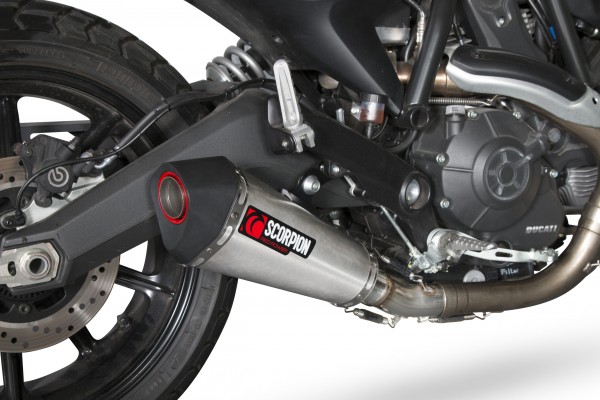 Scorpion Serket Taper Auspuff für Ducati Scrambler 800