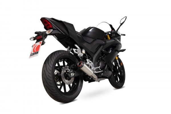 Scorpion Red Power Komplettanlage für Yamaha YZF R 125 / R 15 2019-2020 Motorräder