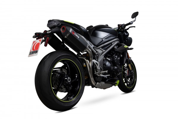 Scorpion Serket Parallel Auspuff mit EG-Betriebserlaubnis für Triumph Speed Triple 1050 R / S / RS 2018-2020 Motorrad