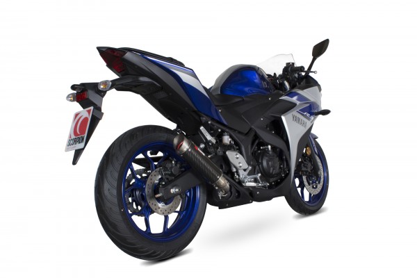 Scorpion RP-1 GP Auspuff für Yamaha YZF R3 2014-2020 Motorräder