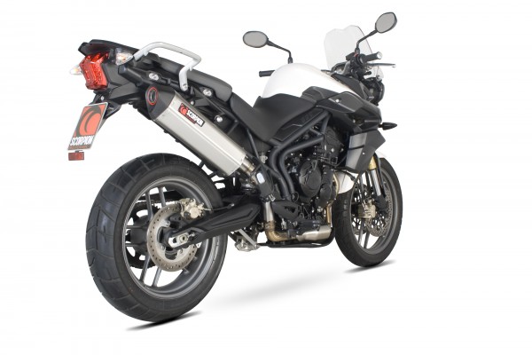 Scorpion Serket Parallel Edelstahl Auspuff für Triumph Tiger 800 2011-2016 Motorräder