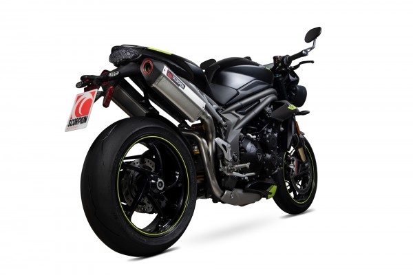 Scorpion Serket Parallel Auspuff mit EG-Betriebserlaubnis für Triumph Speed Triple 1050 R / S / RS 2018-2020 Motorrad